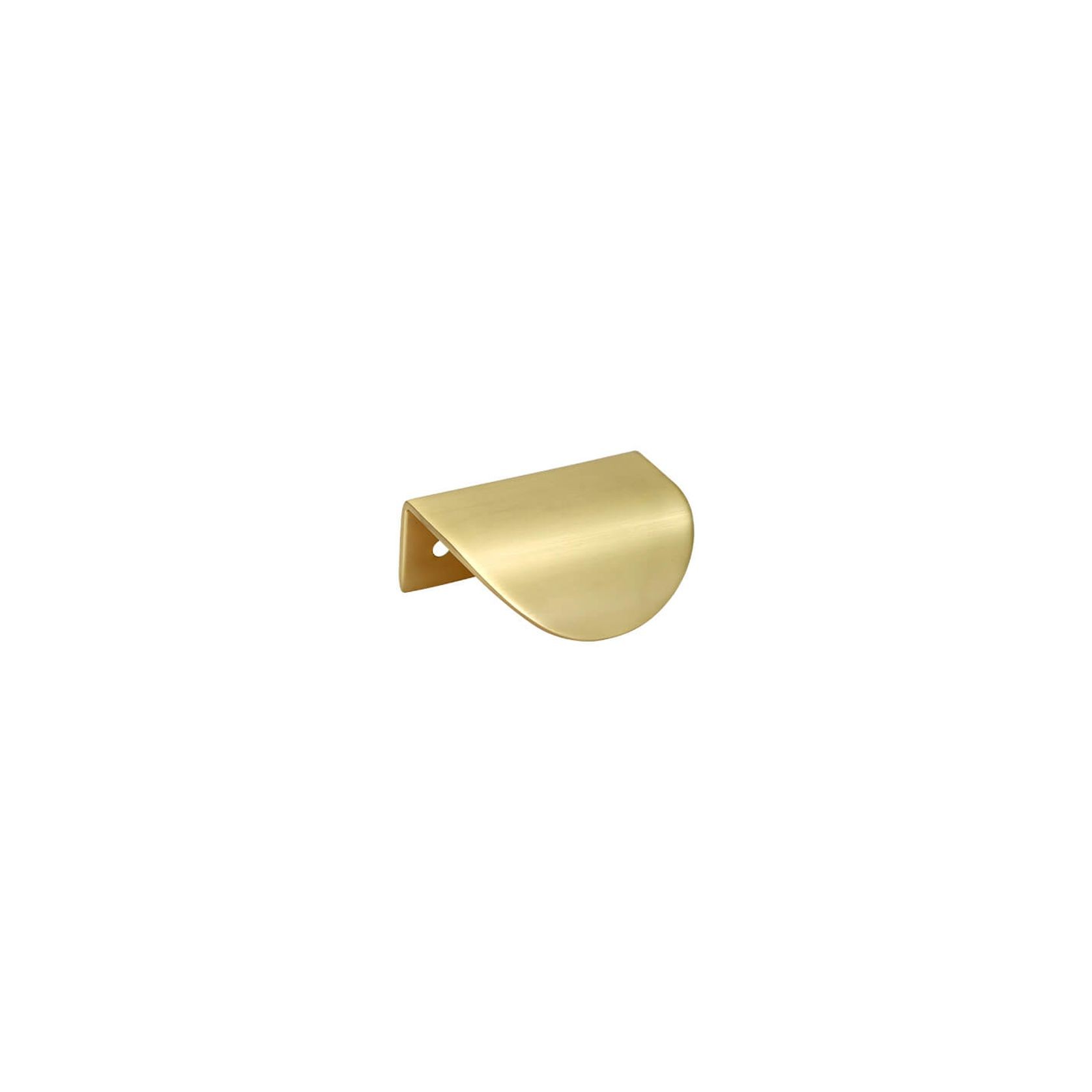KT&CO Kitchen shell lip pull handles Mosman Matt Black / Brushed Nickel / Brass / White gallery detail image