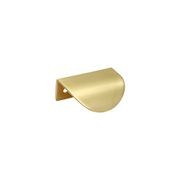 KT&CO Kitchen shell lip pull handles Mosman Matt Black / Brushed Nickel / Brass / White gallery detail image