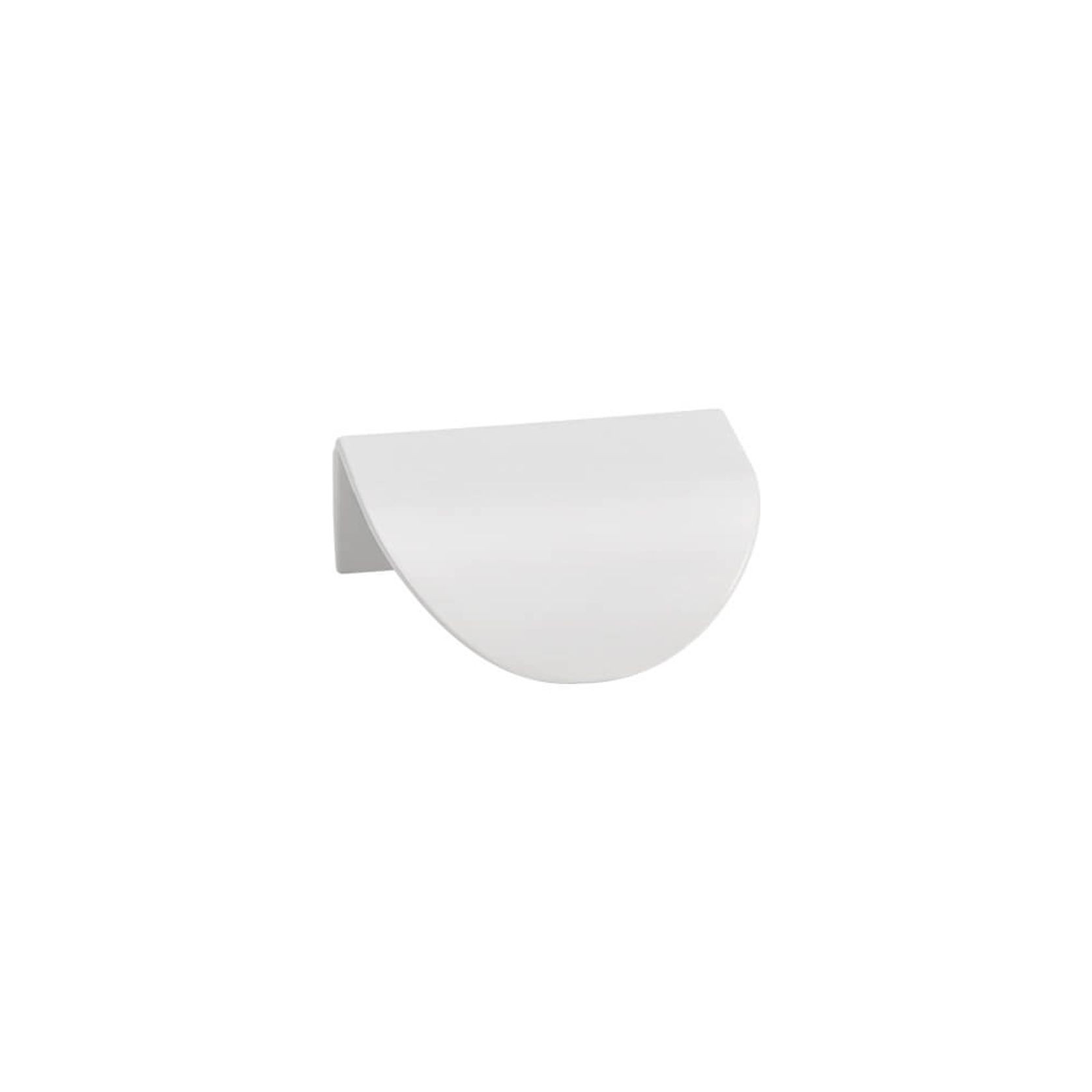 KT&CO Kitchen shell lip pull handles Mosman Matt Black / Brushed Nickel / Brass / White gallery detail image