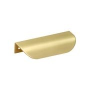 KT&CO Kitchen shell lip pull handles Mosman Matt Black / Brushed Nickel / Brass / White gallery detail image