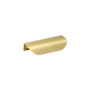 KT&CO Kitchen shell lip pull handles Mosman Matt Black / Brushed Nickel / Brass / White gallery detail image