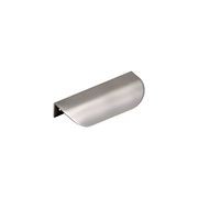 KT&CO Kitchen shell lip pull handles Mosman Matt Black / Brushed Nickel / Brass / White gallery detail image