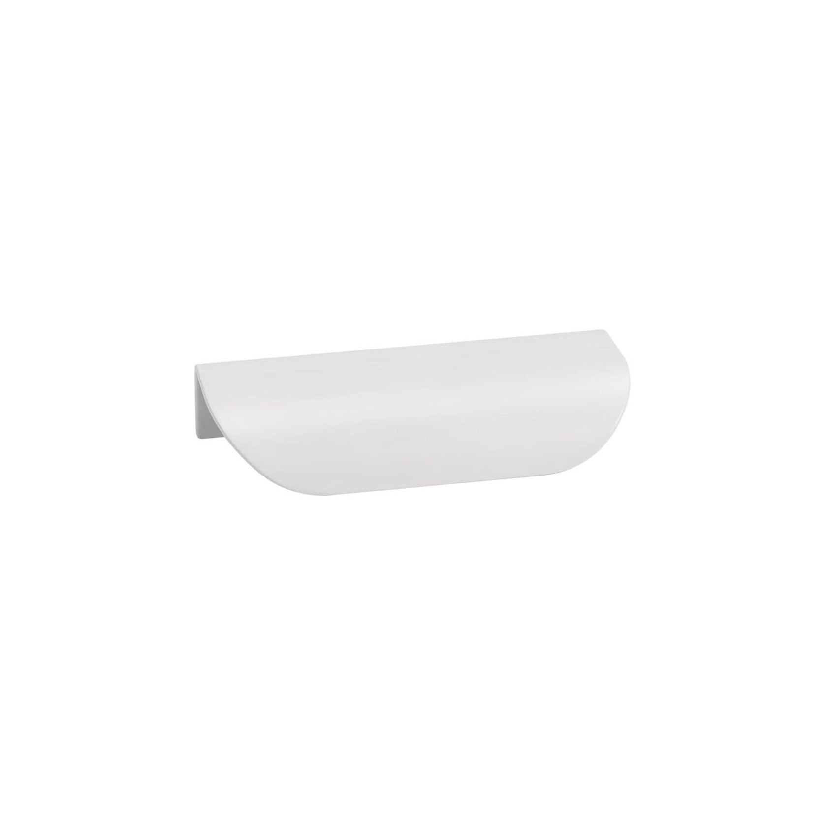 KT&CO Kitchen shell lip pull handles Mosman Matt Black / Brushed Nickel / Brass / White gallery detail image