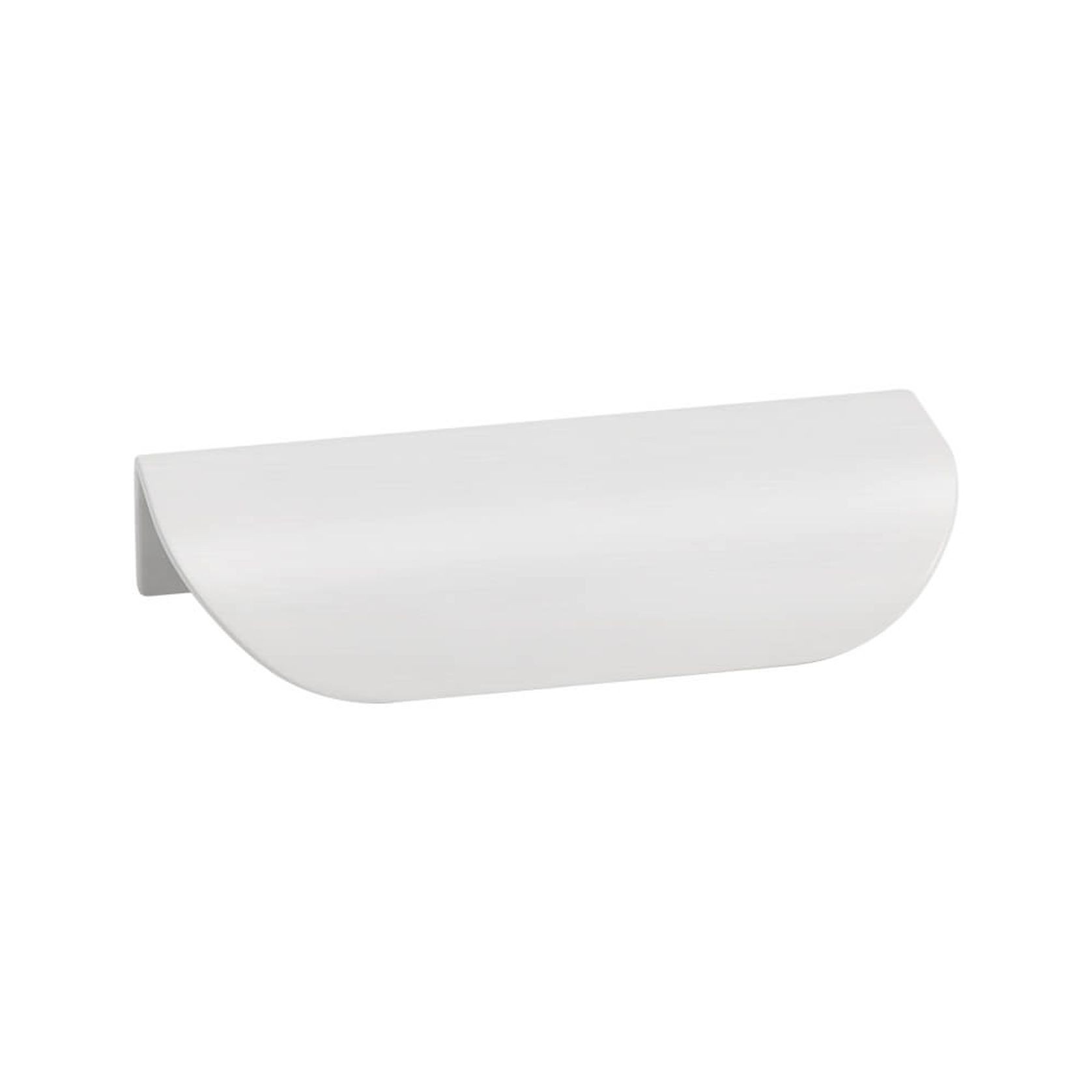 KT&CO Kitchen shell lip pull handles Mosman Matt Black / Brushed Nickel / Brass / White gallery detail image