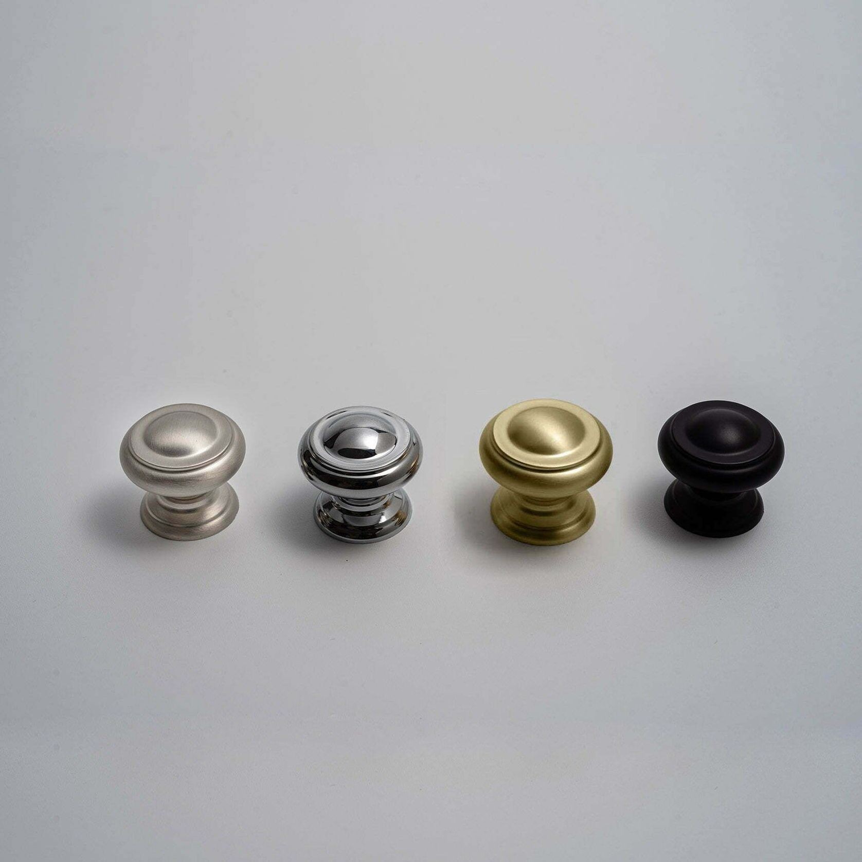 Kitchen drawer knobs Broken Hill Matt black / brushed brass /Brushed nickel /Chrome gallery detail image