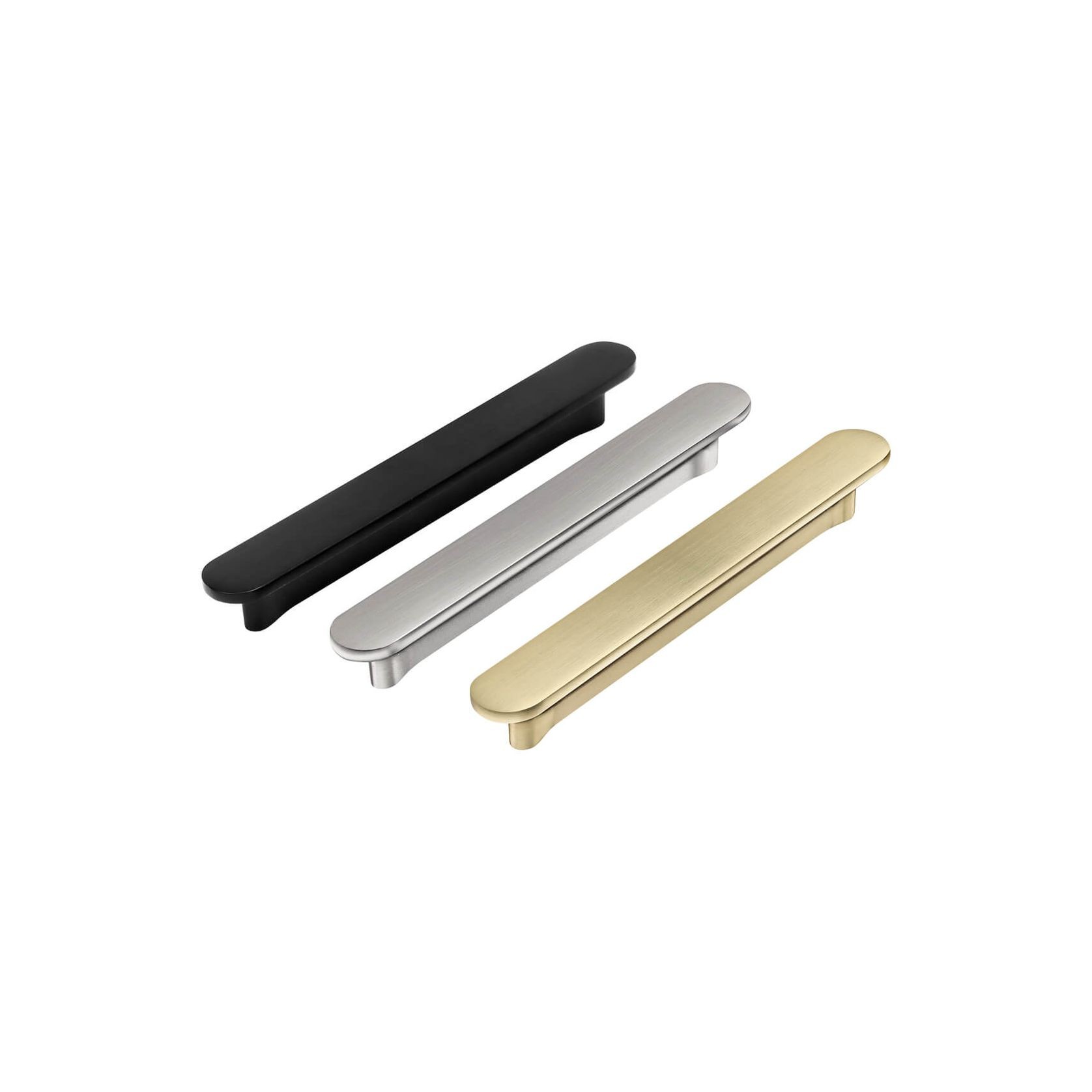 Kitchen lip pull handles Bundaberg Matt black /Brushed brass/Brushed nickel gallery detail image