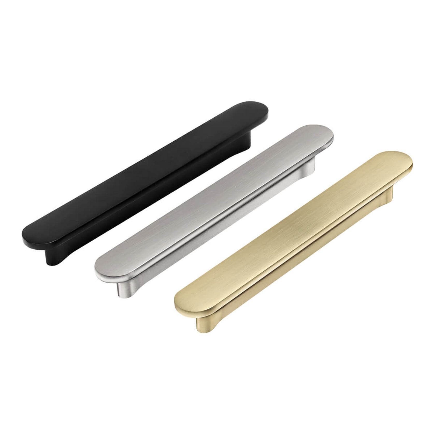 Kitchen lip pull handles Bundaberg Matt black /Brushed brass/Brushed nickel gallery detail image