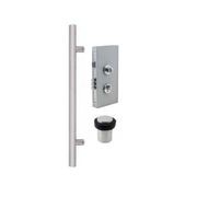 Zanda Round Pull Handle 600mm and Lock Kit Combo 1232SS gallery detail image
