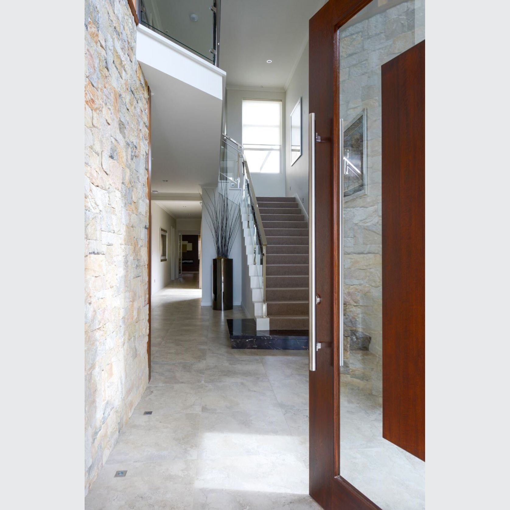 Zanda Round Offset Door Entrance Pull Handle gallery detail image
