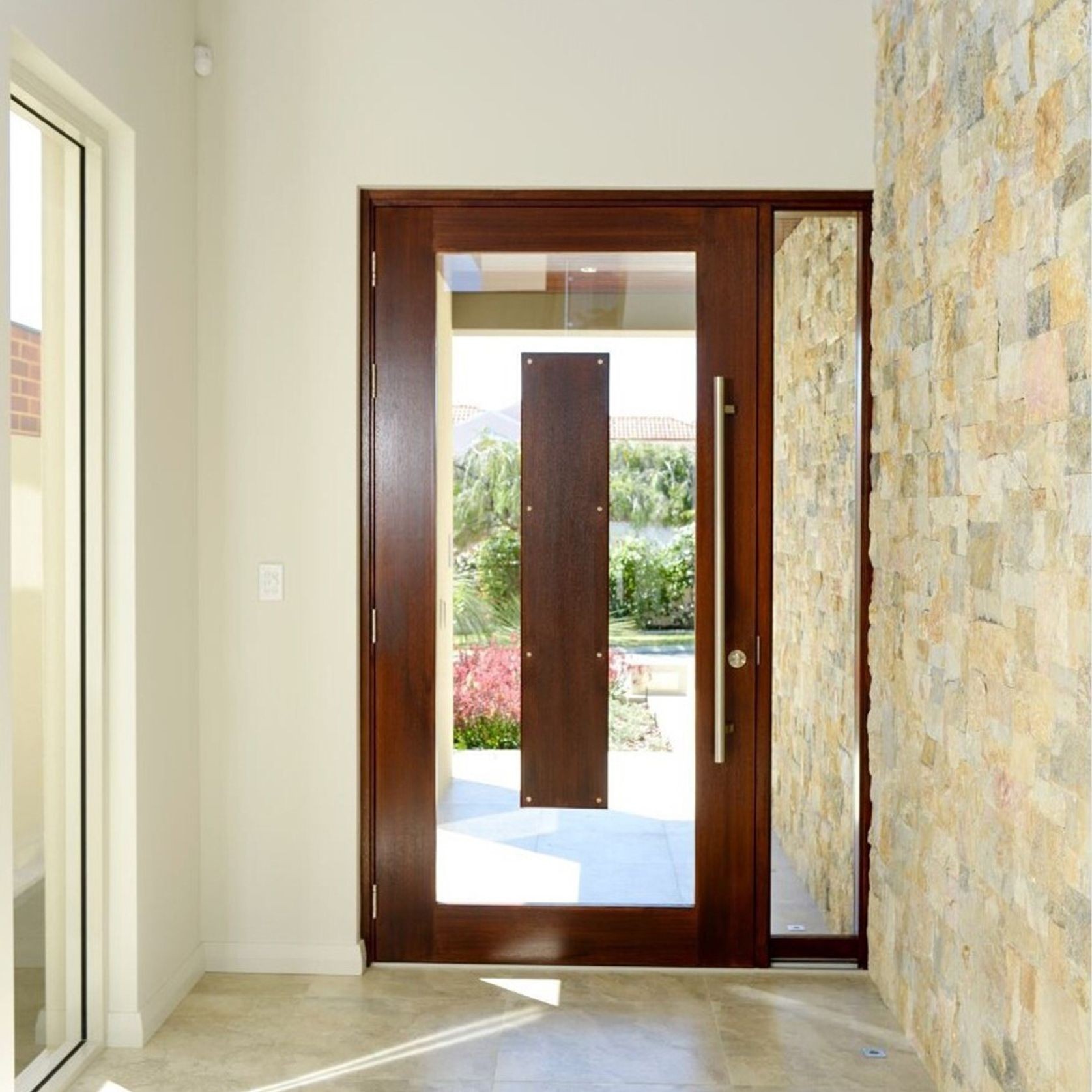 Zanda Round Offset Door Entrance Pull Handle gallery detail image