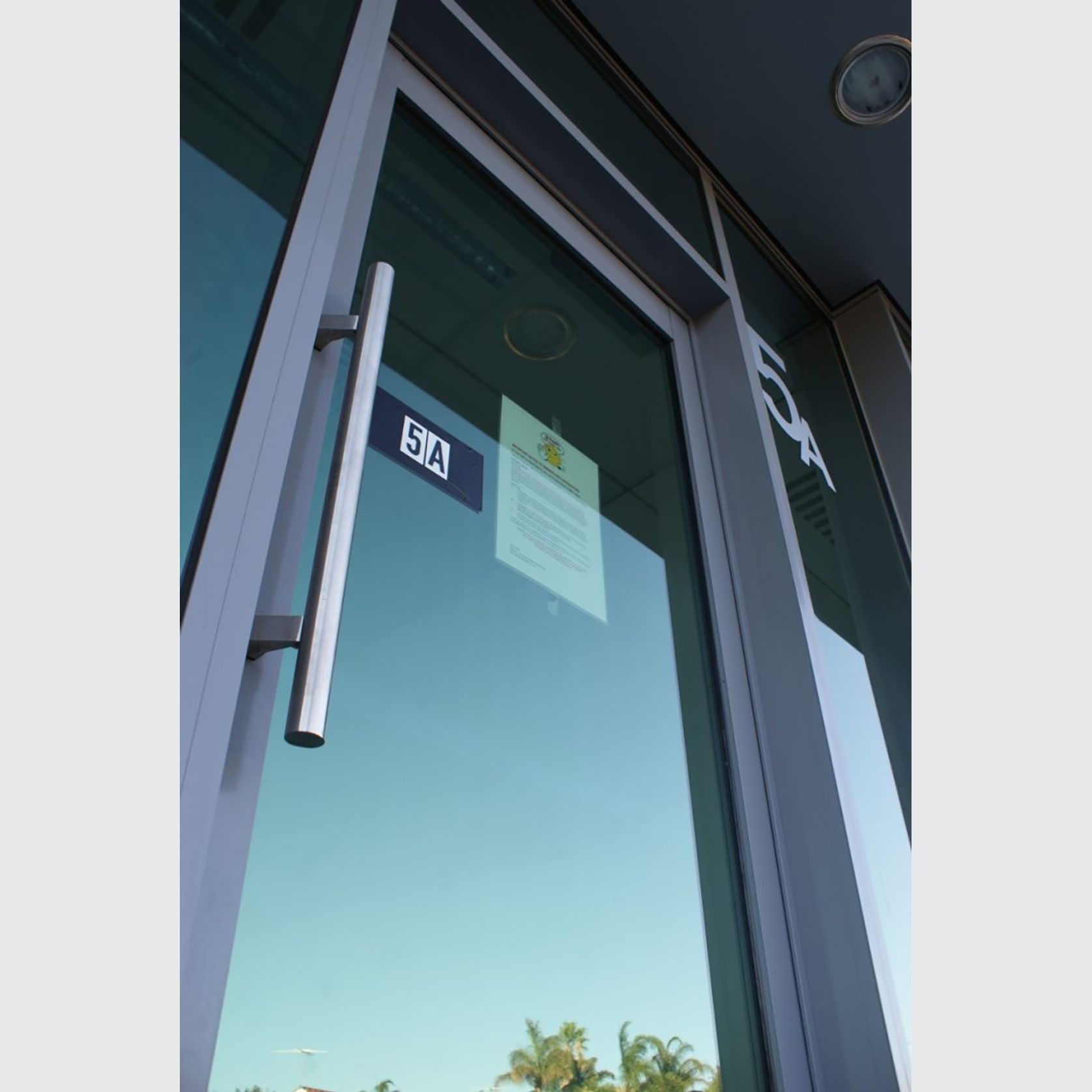 Zanda Round Offset Door Entrance Pull Handle gallery detail image