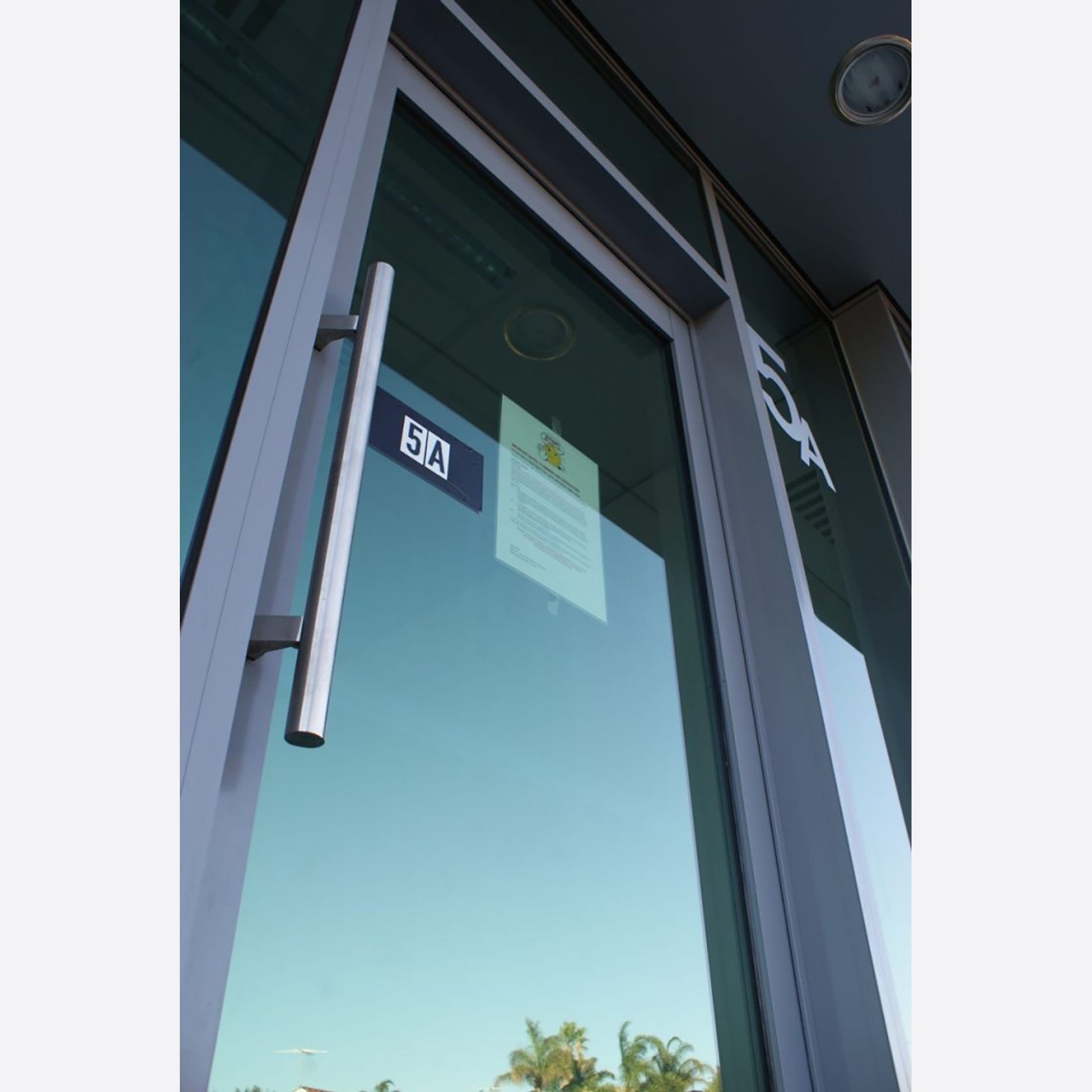 Zanda Round Offset Door Entrance Pull Handle gallery detail image