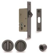 Zanda Visca Flush Pull Kit Privacy Set Graphite Nickel for Sliding Door 8106GN gallery detail image
