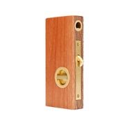 Zanda Visca Flush Pull Kit Privacy Set Satin Brass for Sliding Door 8106SB gallery detail image