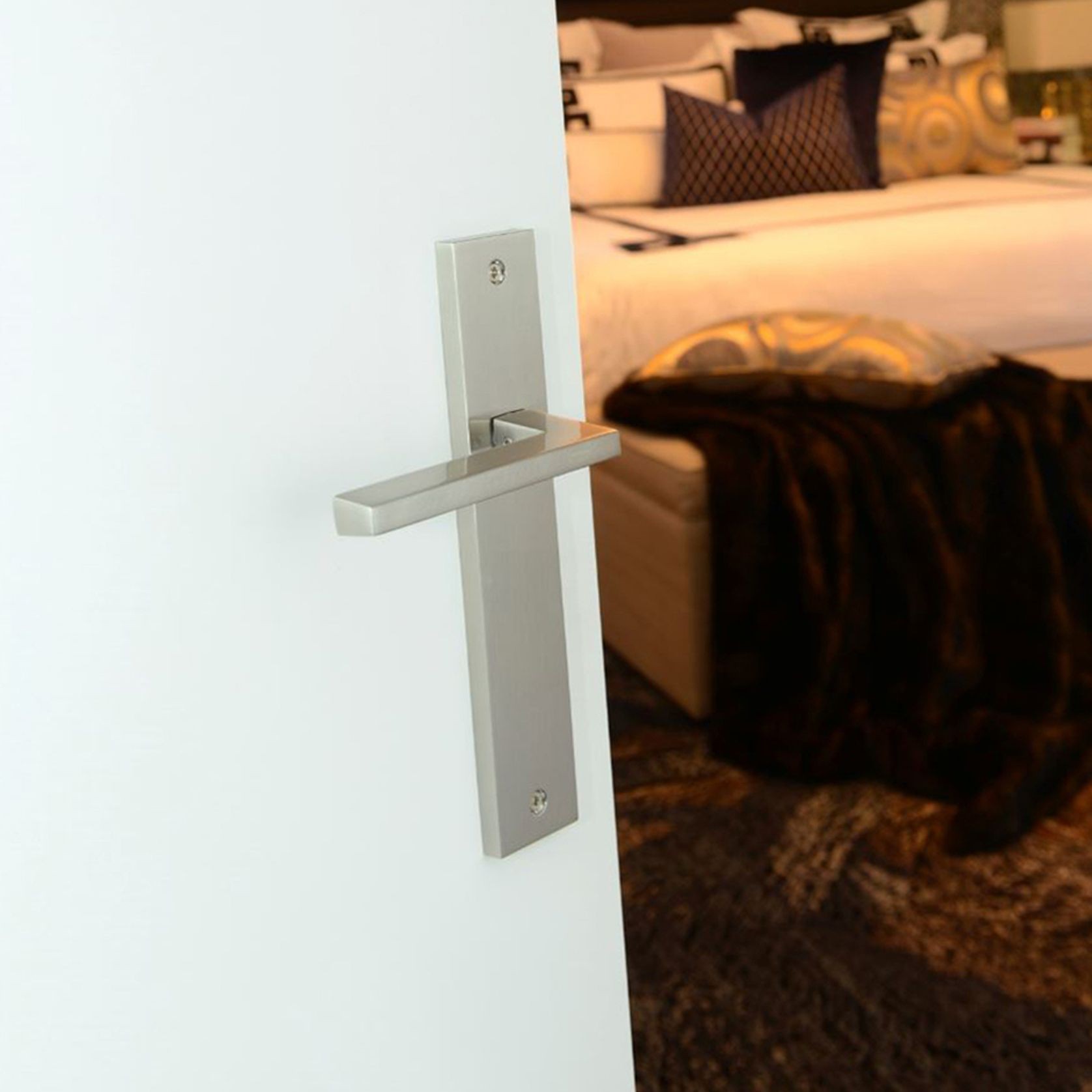 Zanda 8131 Matrix Door Lever Handle on Longplate gallery detail image