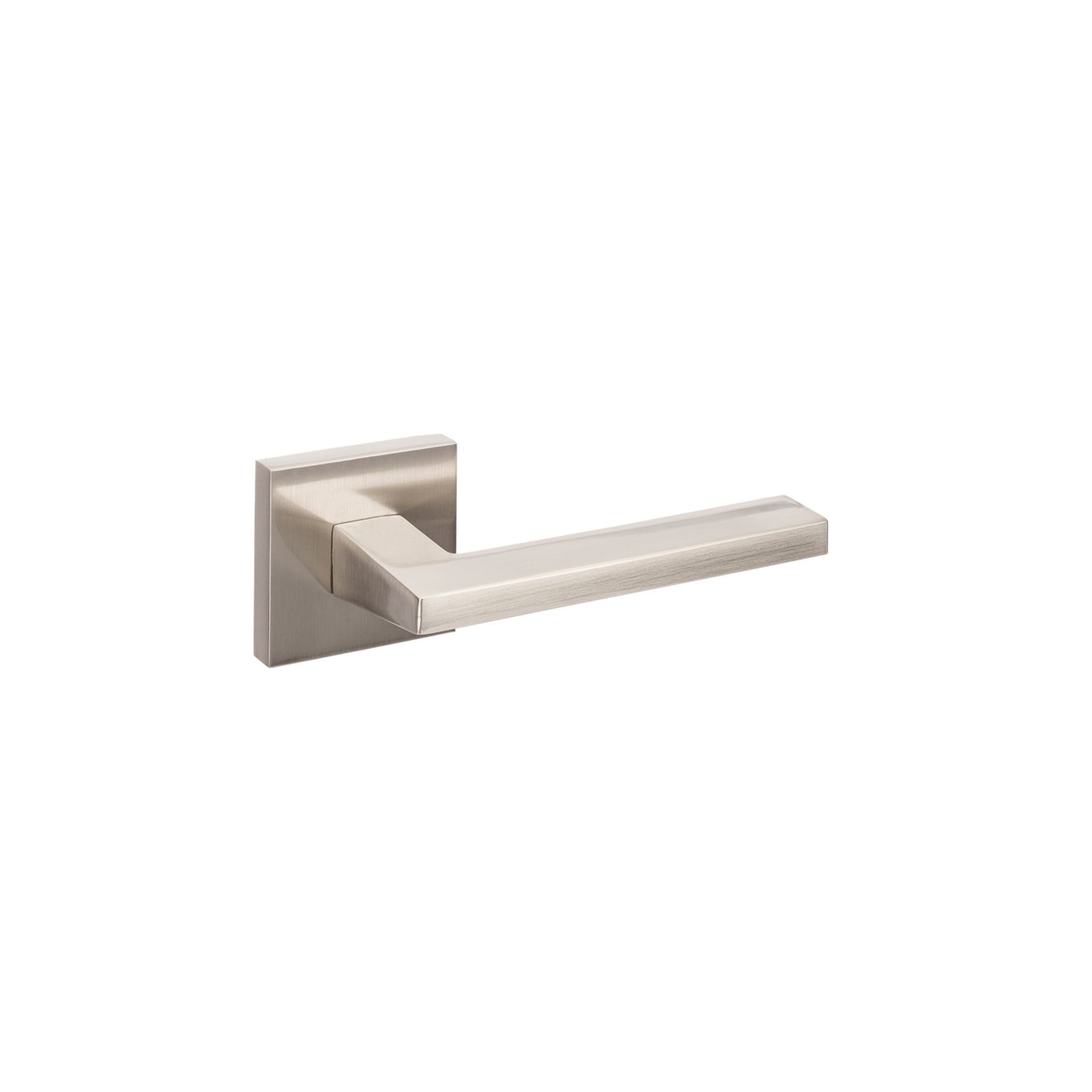 Zanda Matrix Door Handle Lever Set Brushed Nickel gallery detail image