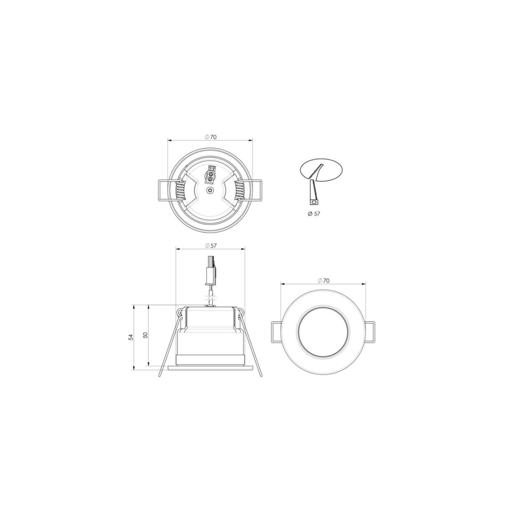 ZELA Fire Rated Fixed Downlight gallery detail image