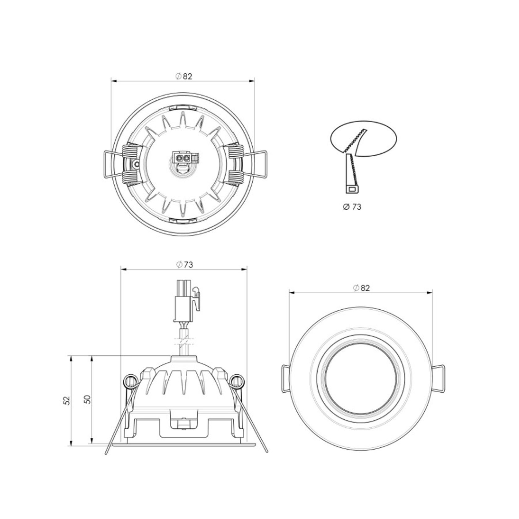 ZELA Tiltz Downlight gallery detail image