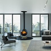 Zen Suspended Occio Wood Fireplace gallery detail image