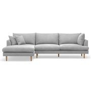 Byron Modular Sofa with Chaise | Dove Grey gallery detail image