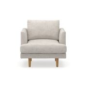 Jaspa Sofa Armchair | Biscuit Linen gallery detail image