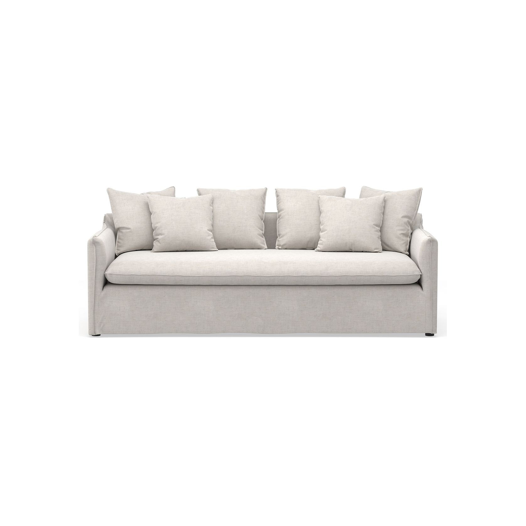 Palms 3 Seater Slip Cover Sofa | Natural Linen gallery detail image