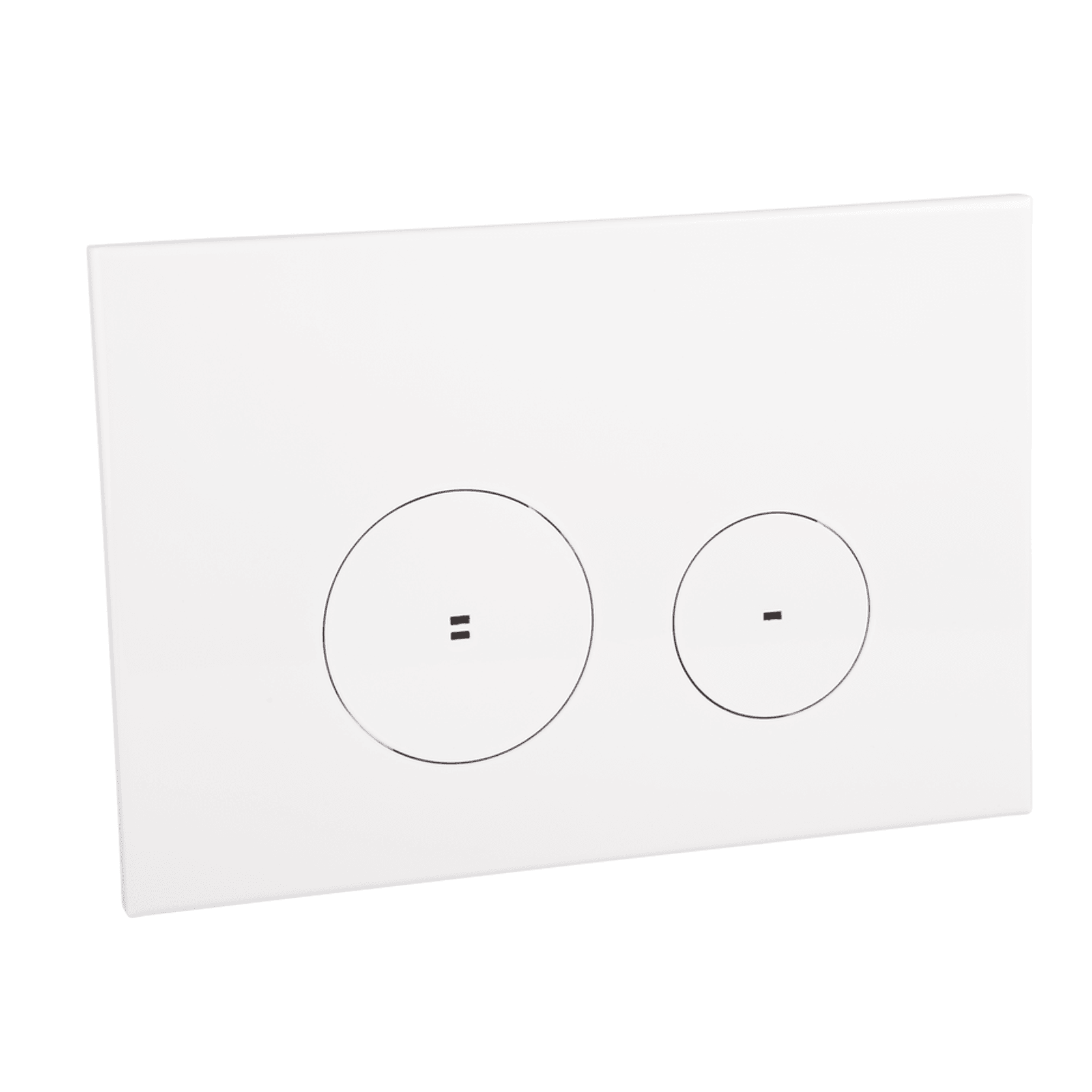 Zaaha Toilet Button - Round - White gallery detail image