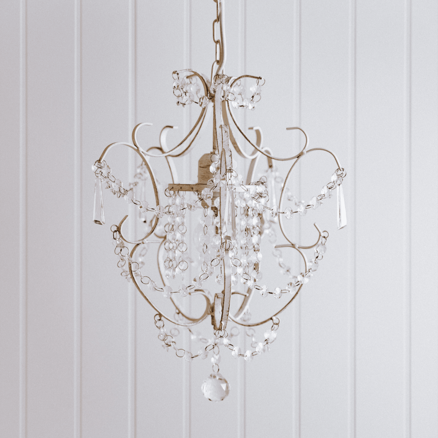 Zara Chandelier - Distressed Cream gallery detail image