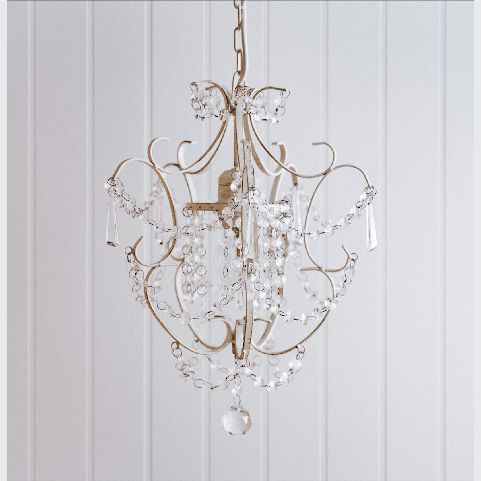 Zara Chandelier - Distressed Cream gallery detail image