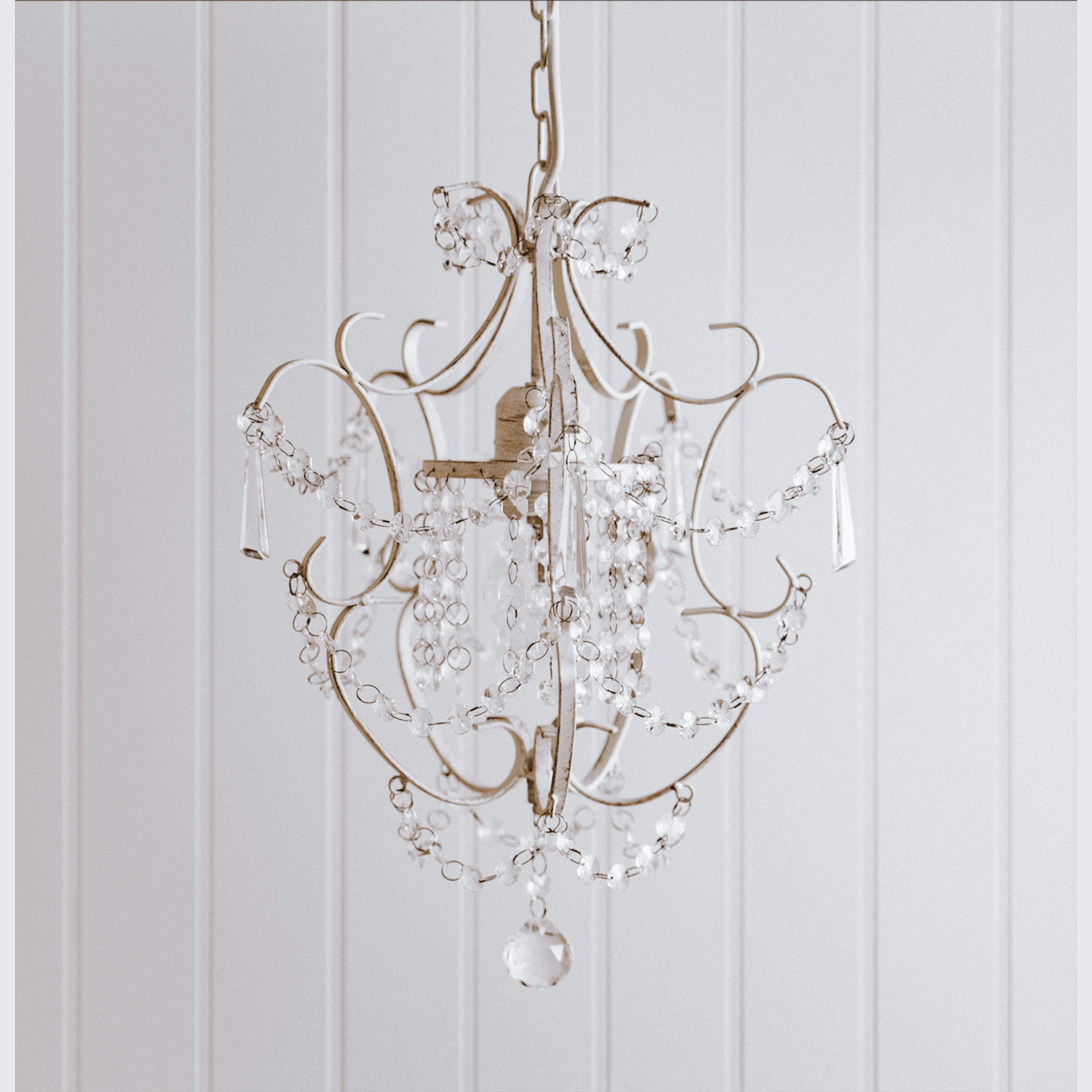 Zara Chandelier - Distressed Cream gallery detail image
