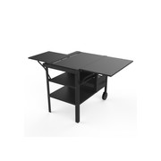 ZiiPa Fredda Deluxe Garden Trolley with Side Tables - Charcoal gallery detail image