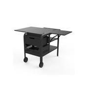 ZiiPa Fredda Deluxe Garden Trolley with Side Tables - Charcoal gallery detail image