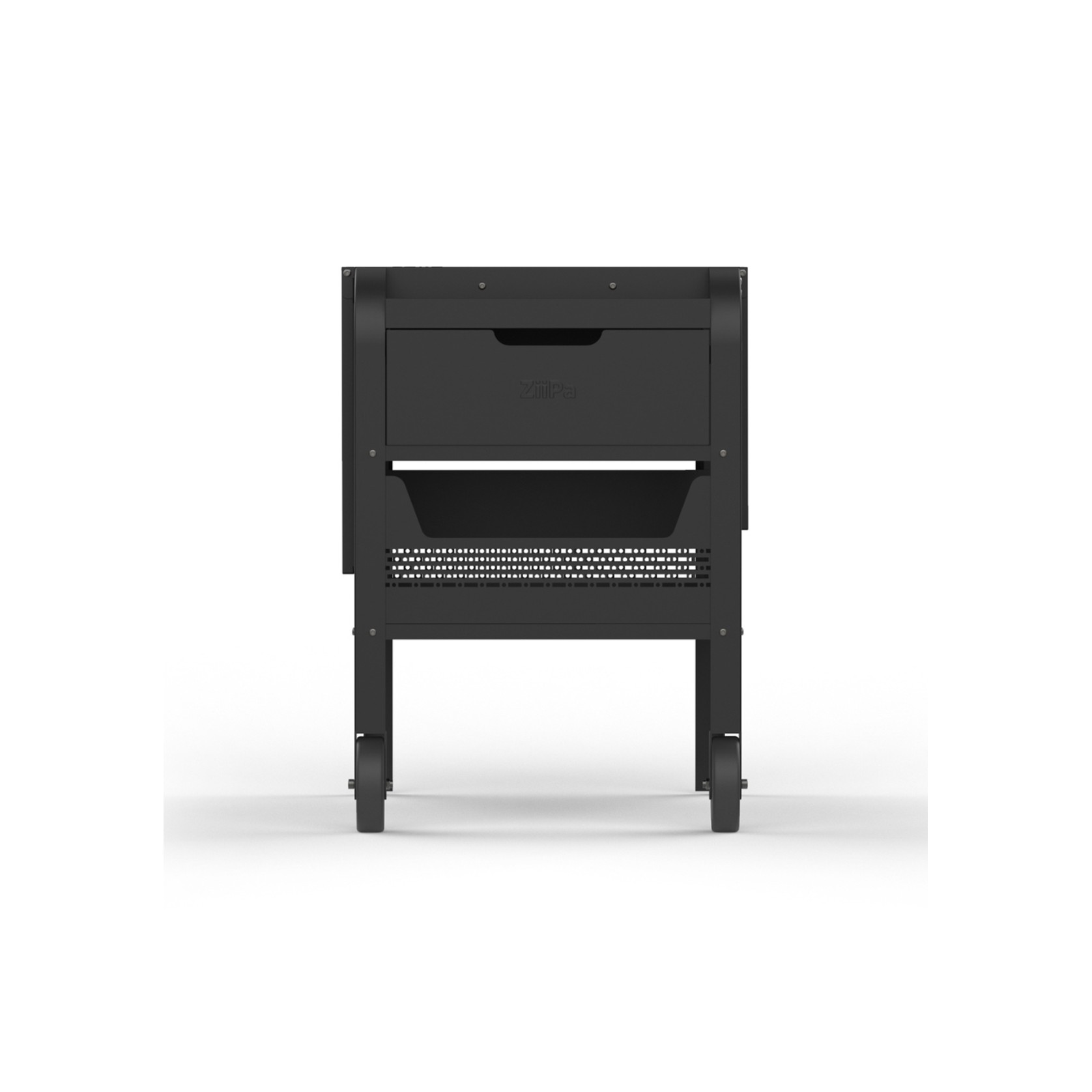 ZiiPa Fredda Deluxe Garden Trolley with Side Tables - Charcoal gallery detail image