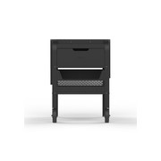 ZiiPa Fredda Deluxe Garden Trolley with Side Tables - Charcoal gallery detail image