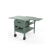 ZiiPa Fredda Deluxe Garden Trolley with Side Tables - Eucalyptus gallery detail image