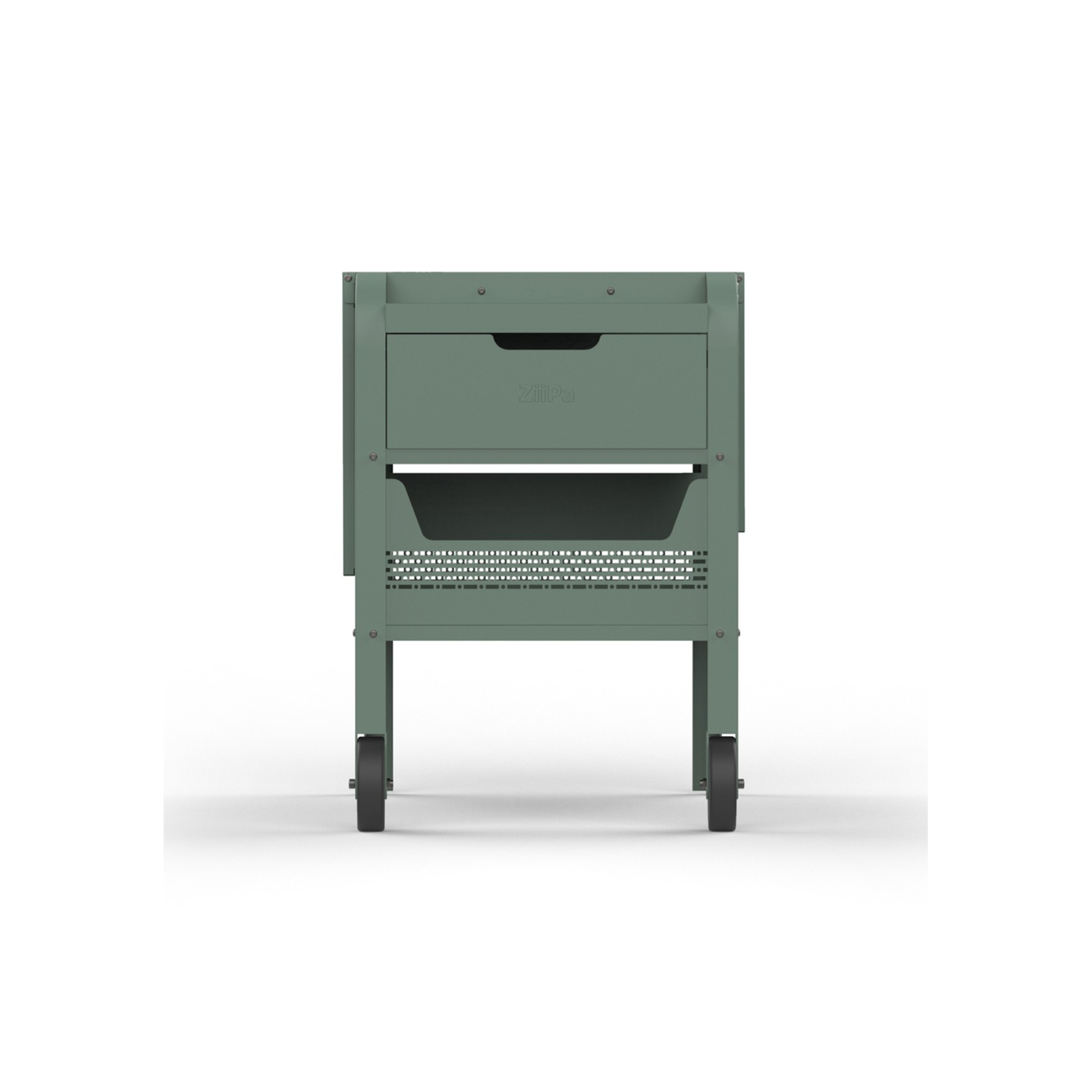 ZiiPa Fredda Deluxe Garden Trolley with Side Tables - Eucalyptus gallery detail image