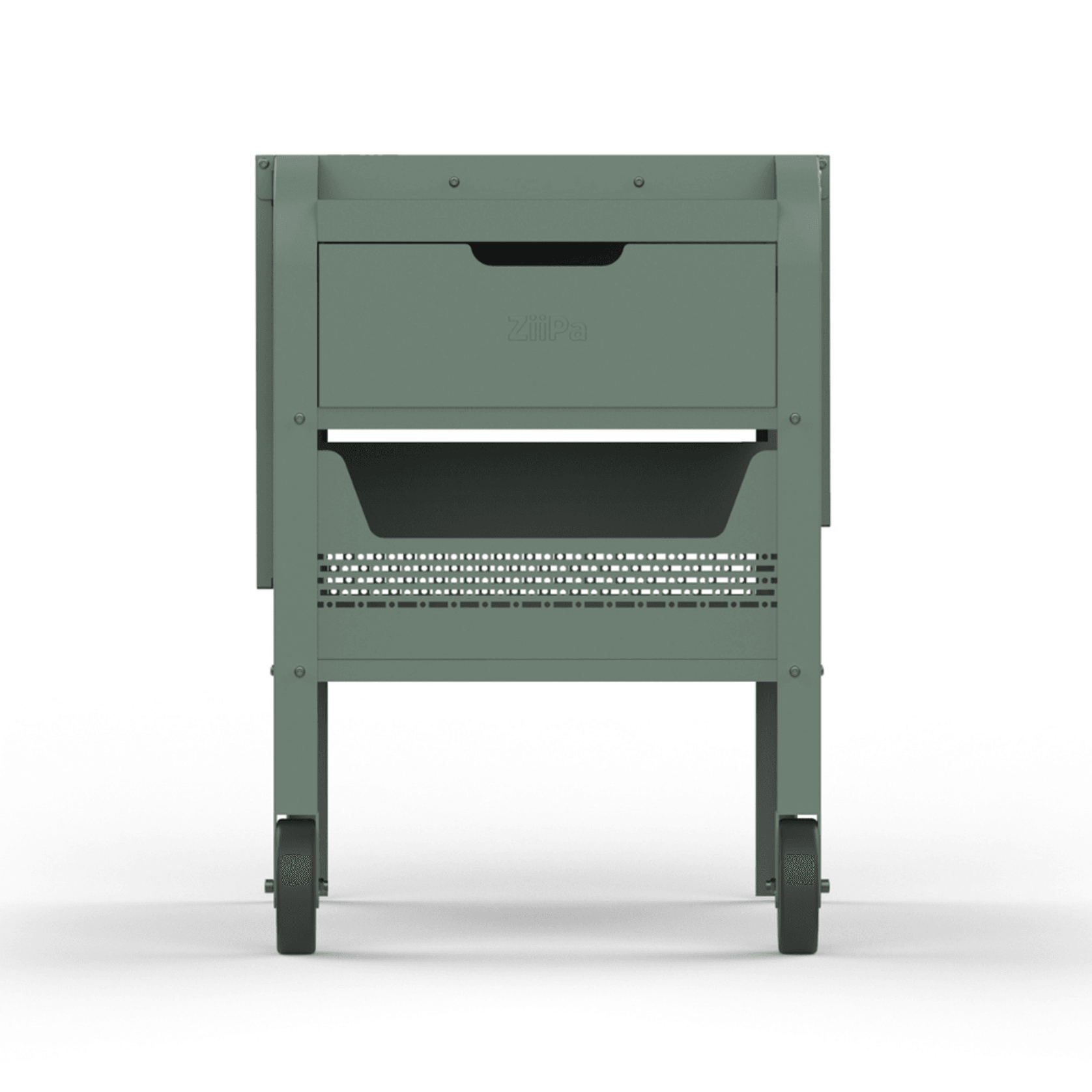 ZiiPa Fredda Deluxe Garden Trolley with Side Tables - Eucalyptus gallery detail image