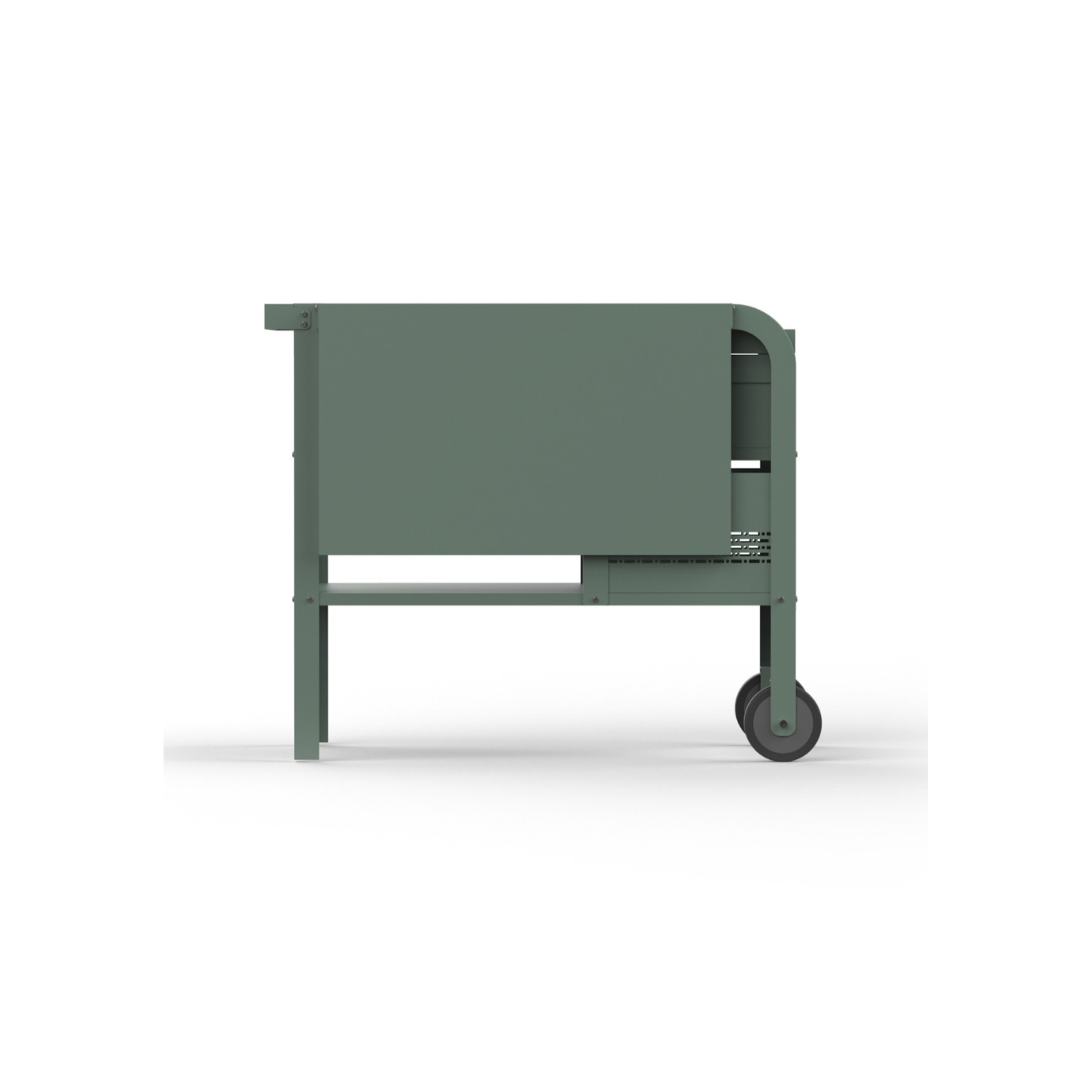 ZiiPa Fredda Deluxe Garden Trolley with Side Tables - Eucalyptus gallery detail image