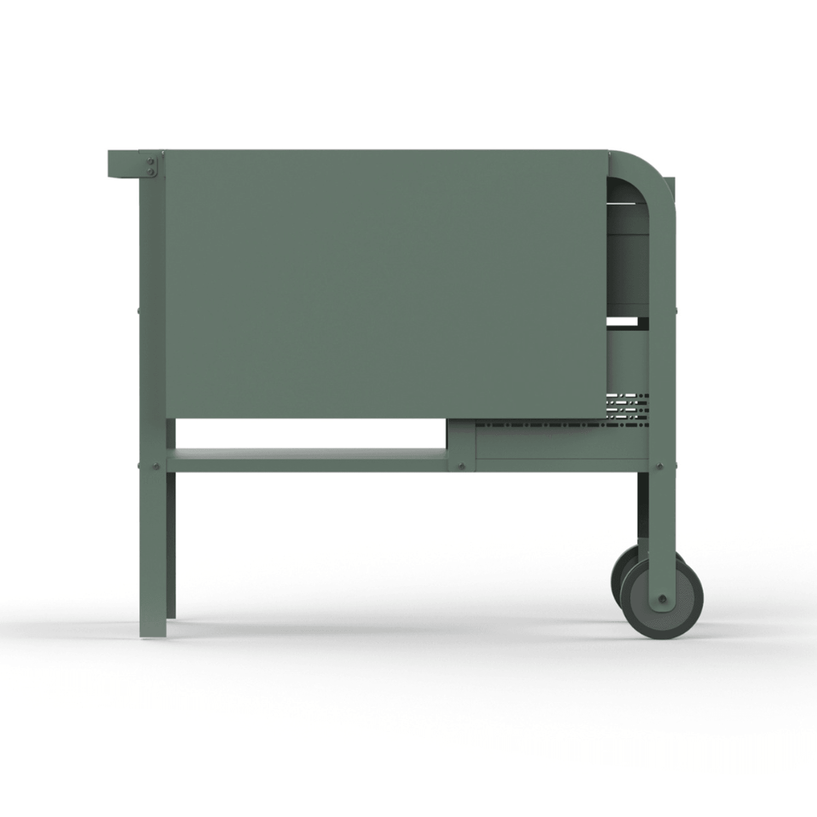 ZiiPa Fredda Deluxe Garden Trolley with Side Tables - Eucalyptus gallery detail image