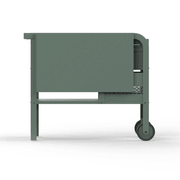 ZiiPa Fredda Deluxe Garden Trolley with Side Tables - Eucalyptus gallery detail image