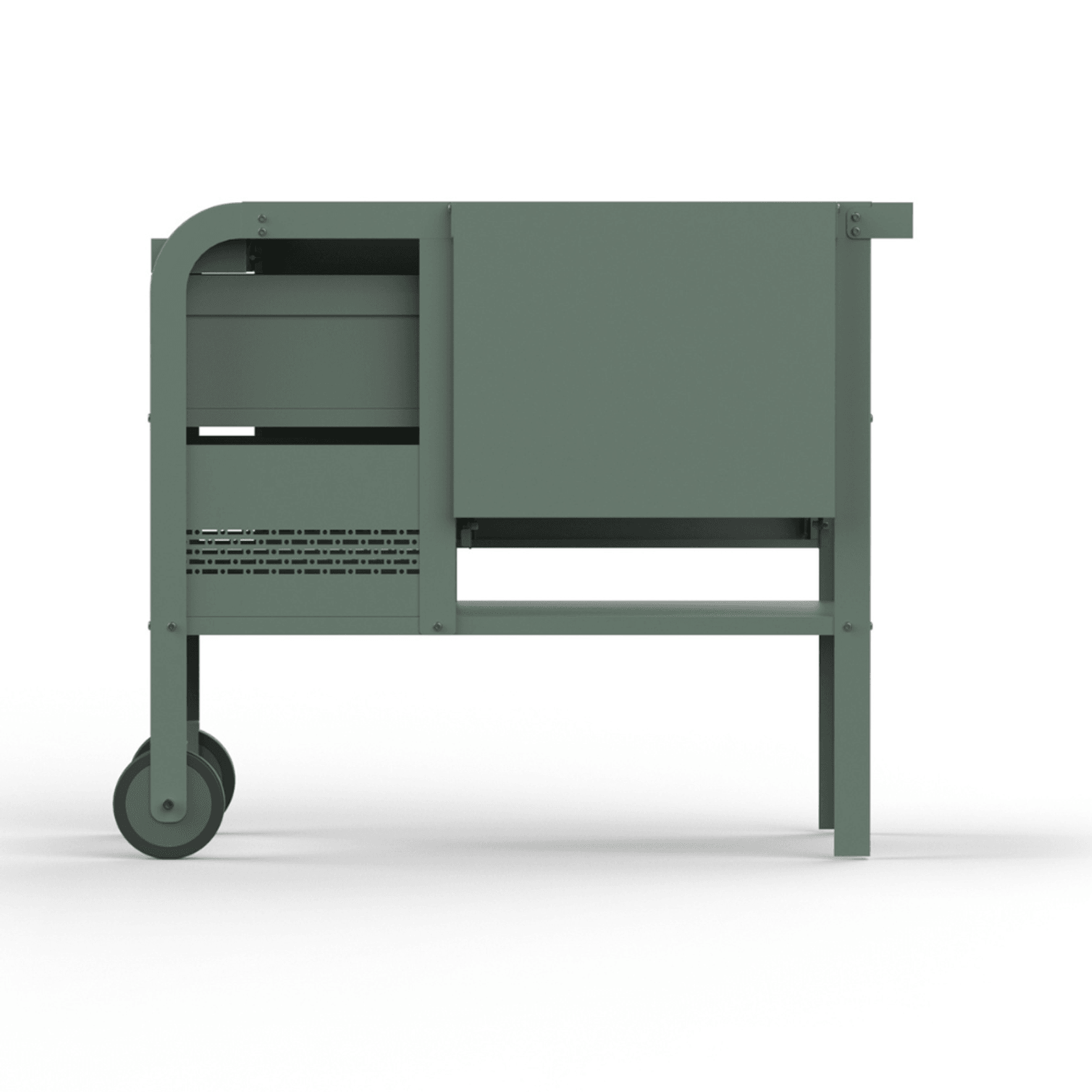 ZiiPa Fredda Deluxe Garden Trolley with Side Tables - Eucalyptus gallery detail image