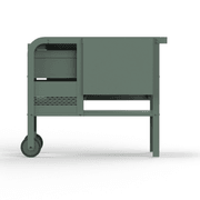 ZiiPa Fredda Deluxe Garden Trolley with Side Tables - Eucalyptus gallery detail image