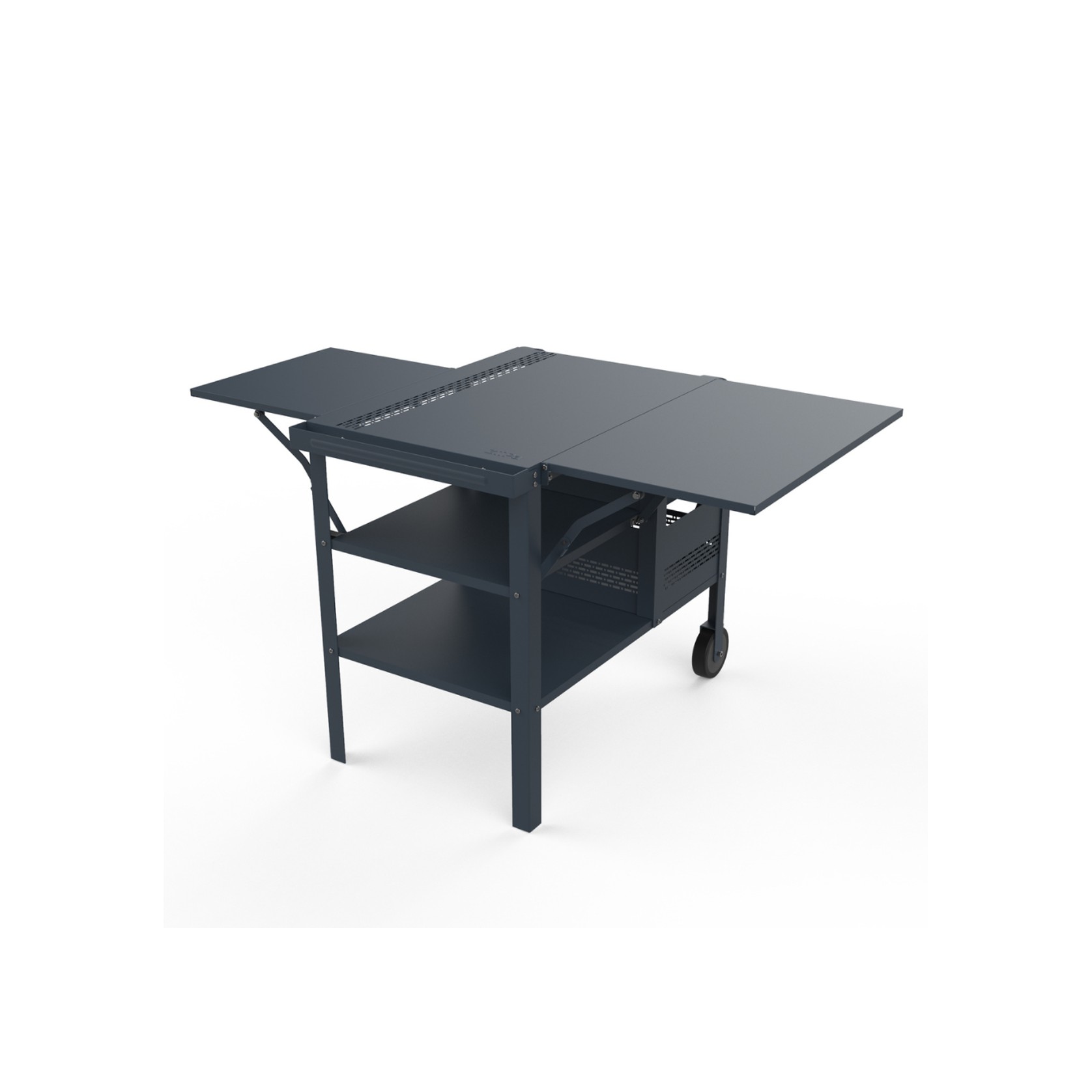 ZiiPa Fredda Deluxe Garden Trolley with Side Tables - Slate/Ardoise gallery detail image