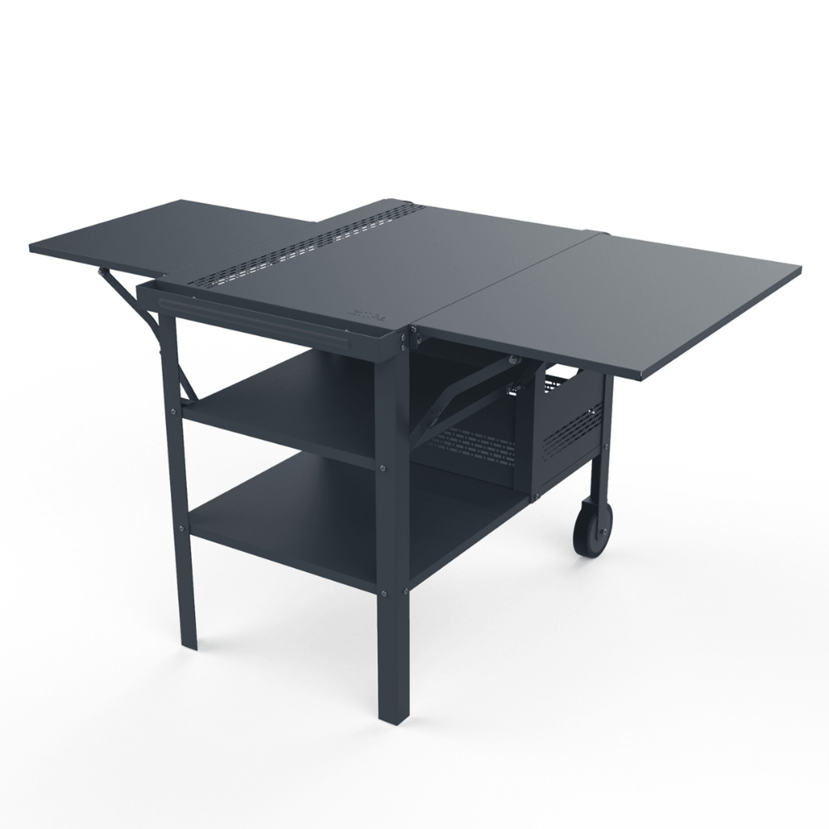 ZiiPa Fredda Deluxe Garden Trolley with Side Tables - Slate/Ardoise gallery detail image