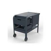 ZiiPa Fredda Deluxe Garden Trolley with Side Tables - Slate/Ardoise gallery detail image