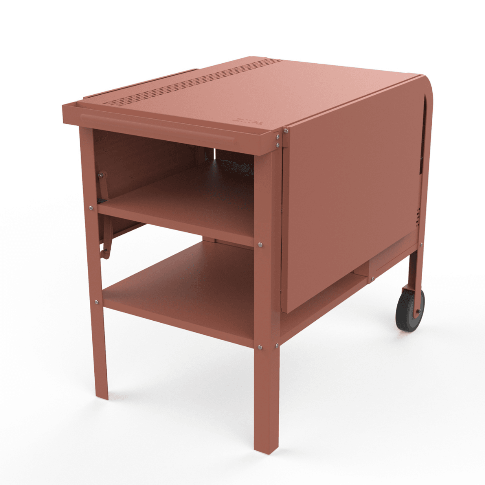 ZiiPa Fredda Deluxe Garden Trolley with Side Tables - Terracotta gallery detail image