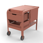 ZiiPa Fredda Deluxe Garden Trolley with Side Tables - Terracotta gallery detail image