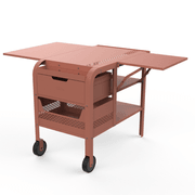 ZiiPa Fredda Deluxe Garden Trolley with Side Tables - Terracotta gallery detail image