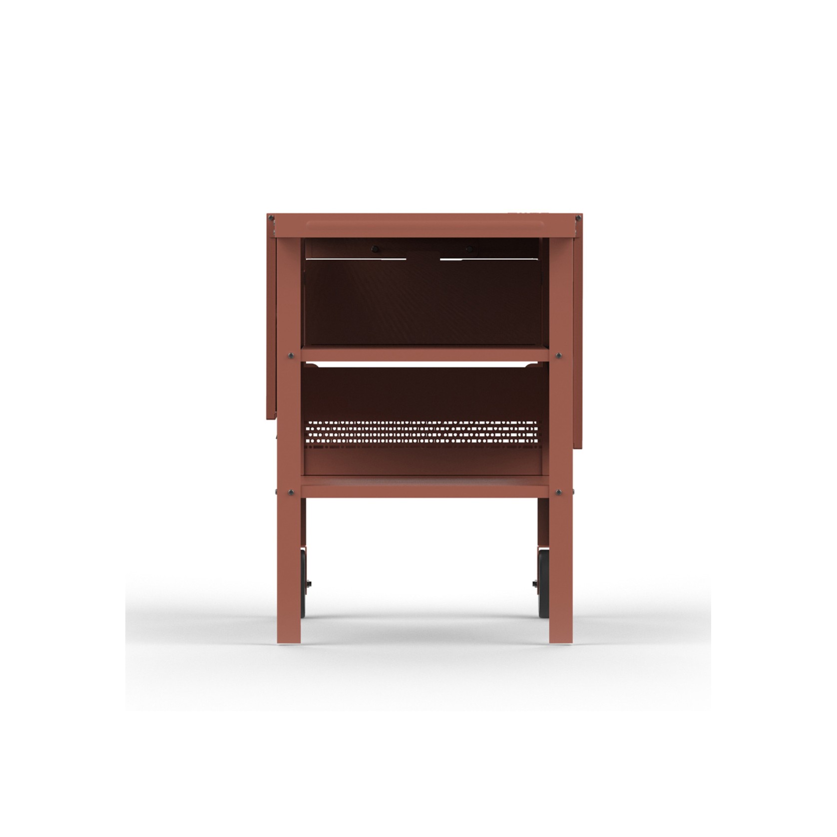 ZiiPa Fredda Deluxe Garden Trolley with Side Tables - Terracotta gallery detail image