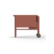 ZiiPa Fredda Deluxe Garden Trolley with Side Tables - Terracotta gallery detail image